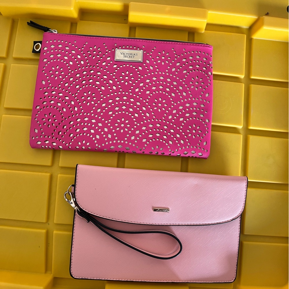 Two pink clutches